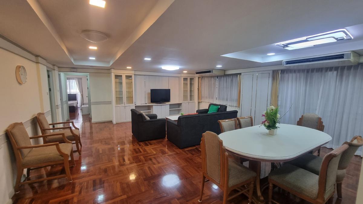 For RentSukhumvit, Asoke, Thonglor : Phrom Phong Pet friendly Apartment for rent, suitable for families, 3 bedrooms, 4 bathrooms, BTS shuttle, Supermarket nearby