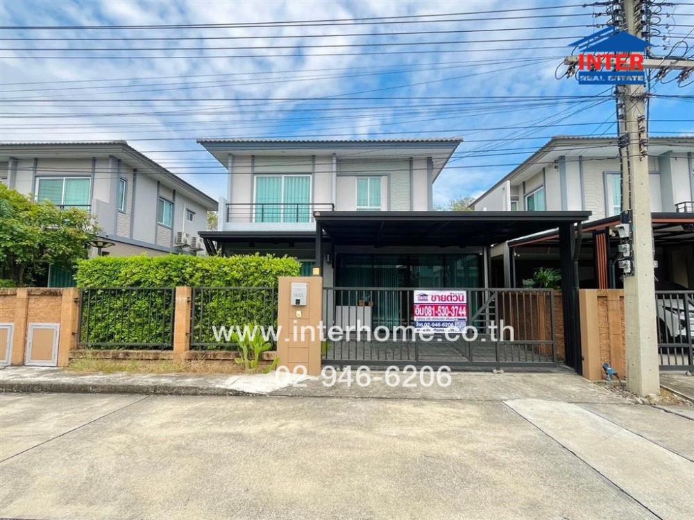 For SaleHousePathum Thani,Rangsit, Thammasat : 2-storey twin house, 40 sq m, The Plant Village, Rangsit - Khlong 3, near Future Park, Yotha Thikan Khu Khot - Khlong Luang Road, Rangsit - Nakhon Nayok Road, Khlong Luang, Pathum Thani