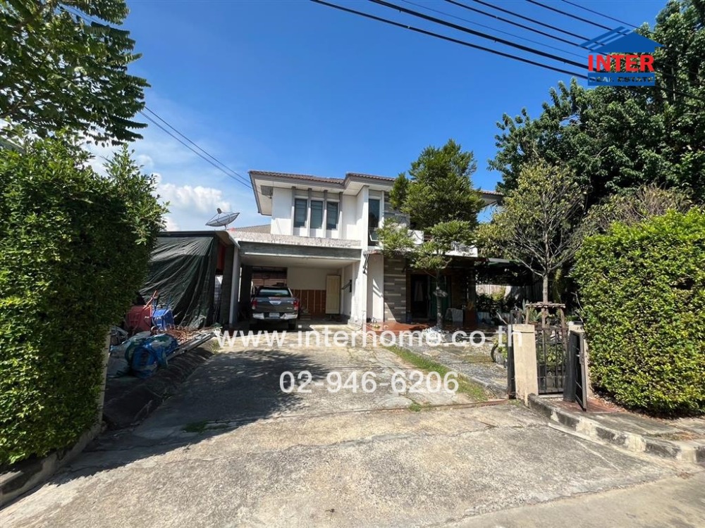 For SaleHouseNawamin, Ramindra : 2-storey detached house, 100.9 sq.w., Habitia Village, Panya Intra 2, detached house, Panya Intra Road, Panya Intra Road, Khubon Road, Soi Liap Khlong Song, Khlong Sam Wa District, Bangkok