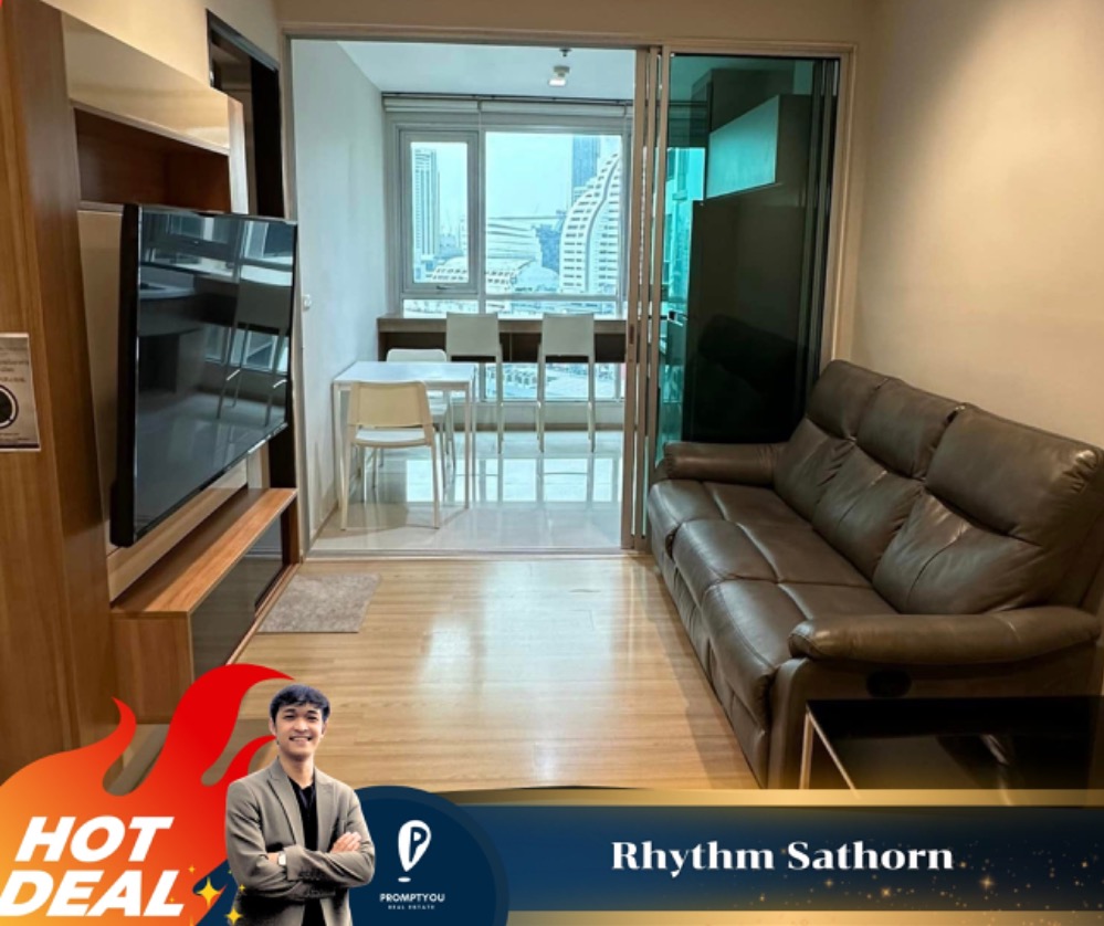 ให้เช่าคอนโดสาทร นราธิวาส : ให้เช่า 🔥 Rhythm  Sathorn 🔥 ห้องสวย เฟอร์นิเจอร์และเครื่องใช้ไฟฟ้าครบ //สอบถามเพิ่มเติม  LineID:@promptyou5