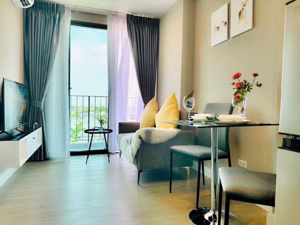 For RentCondoNonthaburi, Bang Yai, Bangbuathong : For rent: Metro Luxe Riverfront, Ratchadaphisek, 1 bedroom, 28 sq m., fully furnished, 12,000 baht per month.