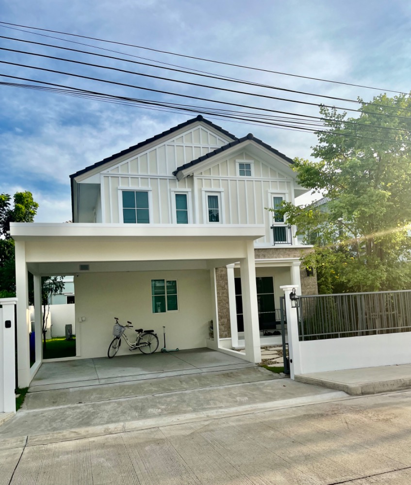 For RentHouseBangna, Bearing, Lasalle : For rent - New house, Village Geo 2, Srinakarin - Bangna, near Mega Bangna