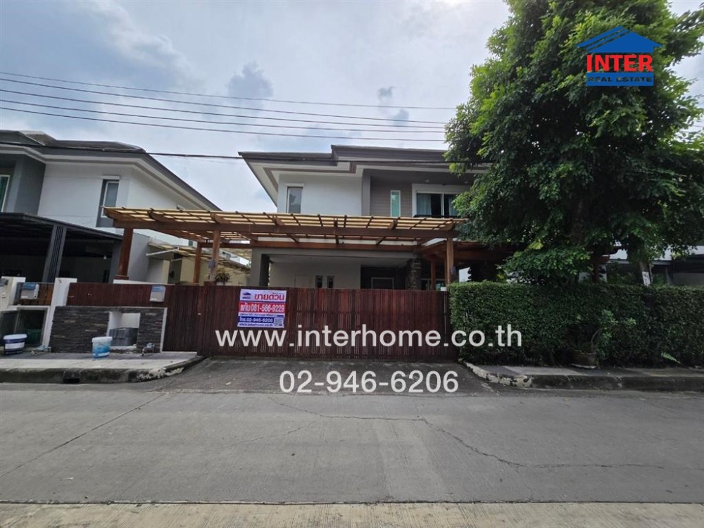 For SaleHouseKaset Nawamin,Ladplakao : 2-storey detached house, 64 sq m., Ariya Metro Village, Kaset-Nawamin, Lat Phrao Road, Kaset-Nawamin Road, Lat Phrao District, Bangkok