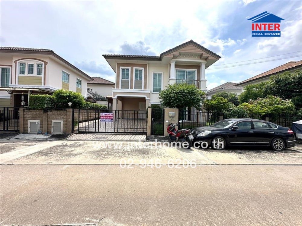 For SaleHouseSamut Prakan,Samrong : 2-storey detached house, 57.4 sq.w., Phatsar 25 Bangna Village, Bangna-Trad Road 51, Soi Bangna-Trad 51, Bangna-Trad Road, King Kaew Road, Bang Phli, Samut Prakan