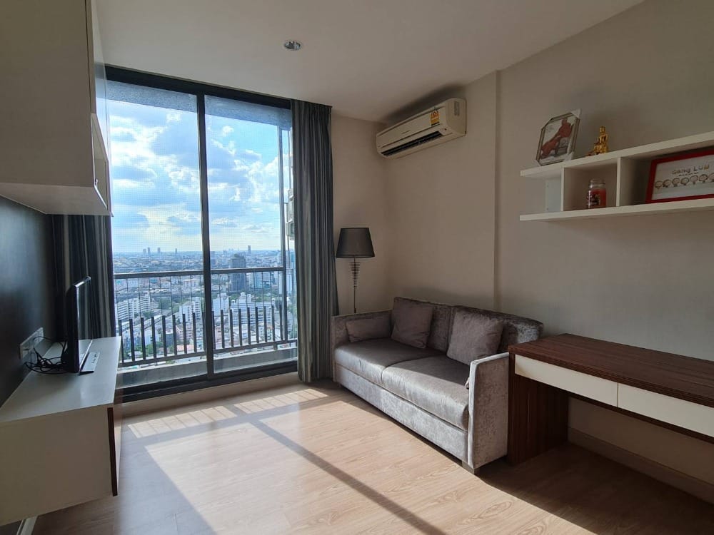 For RentCondoRatchathewi,Phayathai : K1615 for rent, area 39 sq m, 1 bedroom, 1 bathroom, 29th floor, high city view, ready to move in, The Capital Ratchaprarop Condo