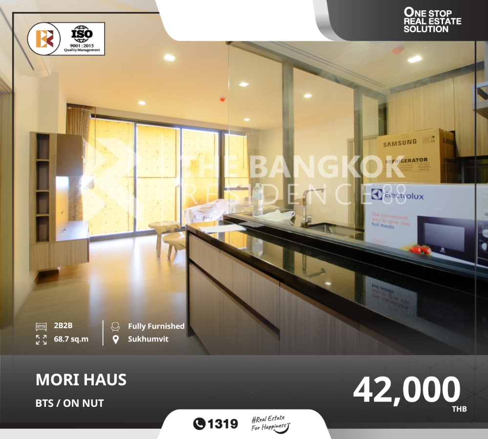 For RentCondoOnnut, Udomsuk : Fully furnished mori haus near bts on nut