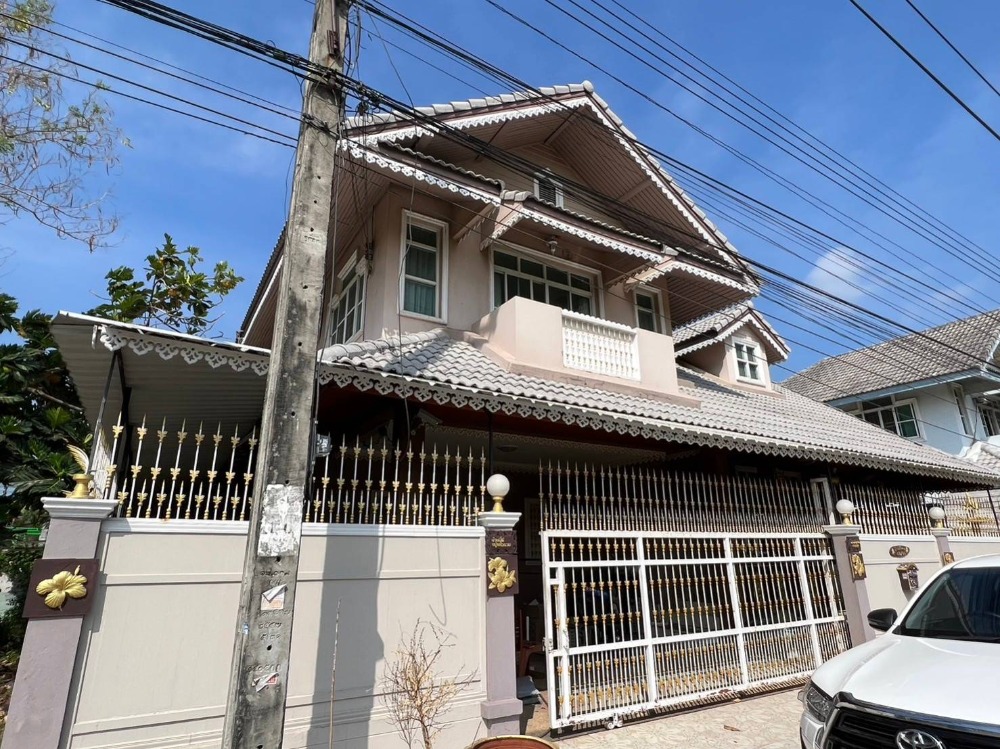 For SaleHouseNawamin, Ramindra : For sale: 2-storey detached house, Noppanan Village, along Khlong Song, Phraya Suren, Khlong Sam Wa, Nimit Mai, Hathai Rat, Bang Chan, Safari World, Fashion Island, second-hand house, cheap price