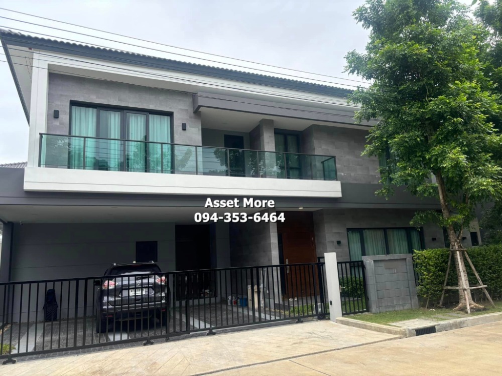 For RentHouseChaengwatana, Muangthong : For rent: 2-storey detached house, The City Tiwanon-Ngamwongwan Village, no one in front of the house, private, ready to move in, near Si Rat Expressway - Pink Line and The Mall Ngamwongwan