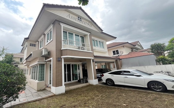 For RentHouseRama5, Ratchapruek, Bangkruai : Baan Sao Phra Ram 5, 2-storey detached house for rent, size 65 sq m, Sammakorn Phra Ram 5 - Nakhon In, near Phra Ram 5 Market, Denla Kindergarten School