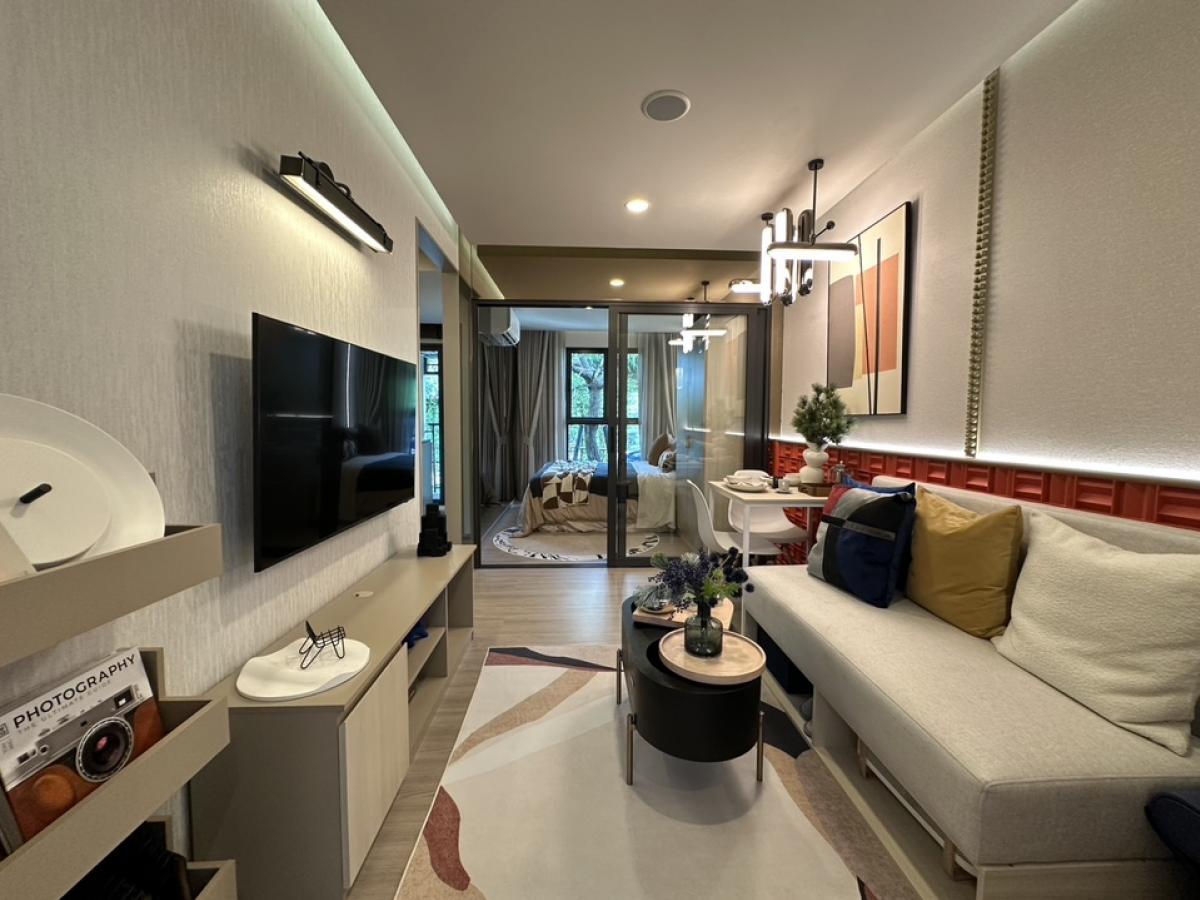 Sale DownCondoOnnut, Udomsuk : 🚩🚩Down payment sale B02A1M01 🚩🚩 (26 sq m.) Pool view, Building B (Common area building), 2nd floor | Price 1,667,500 baht | Call 096-651-4465