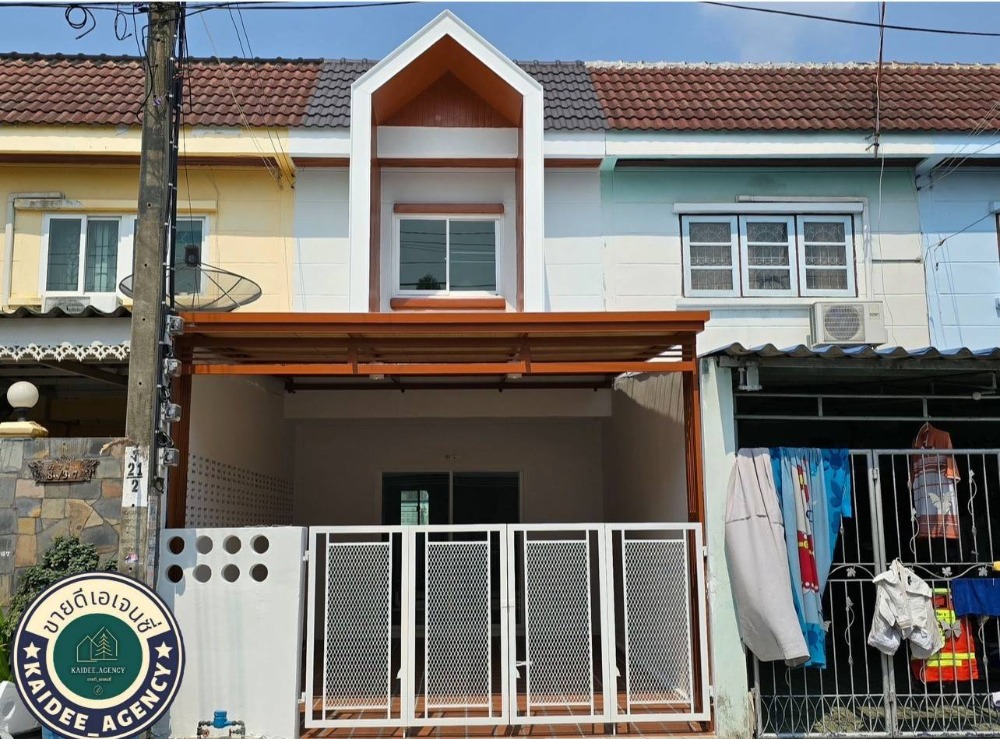 For SaleTownhouseMin Buri, Romklao : Townhouse for sale, 2 floors, Preecha Village 9, Ramkhamhaeng 186, Minburi, Sukhapiban 3, Ratchadaphisek, Saphan Sung, Orange Line, Suwinthawong, Romklao, Airport Link, Lat Krabang, Suvarnabhumi Airport