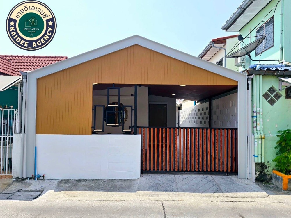 For SaleHouseMin Buri, Romklao : Townhouse for sale, single floor, Kittichai Villa Village 7, Mitmaitri 26, Khu Sai, Nong Chok, Pracha Ruam Jai, Khu Fang Nuea, Suwinthawong, Nimit Mai, second-hand house, ready to move in