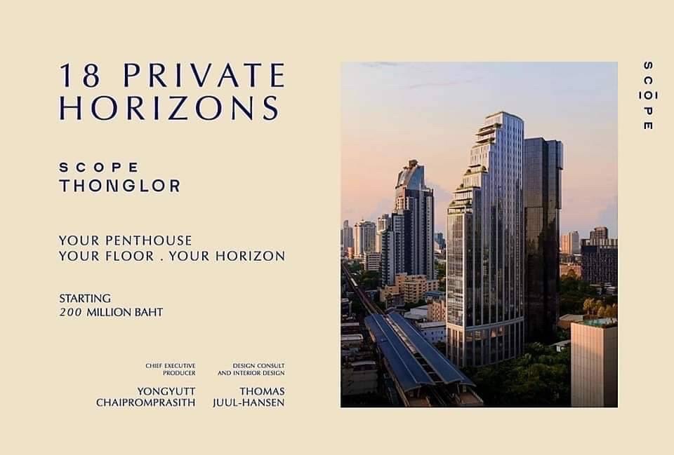 For SaleCondoSukhumvit, Asoke, Thonglor : New Penthouse in Thonglor I SCOPE THONGLOR