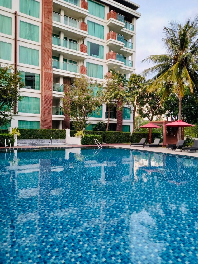 For SaleCondoHuahin, Prachuap Khiri Khan, Pran Buri : Condo for sale, The Residences Hua Hin project (The Residences Hua-Hin), Hua Hin beach, can see the sea view, code: C8253