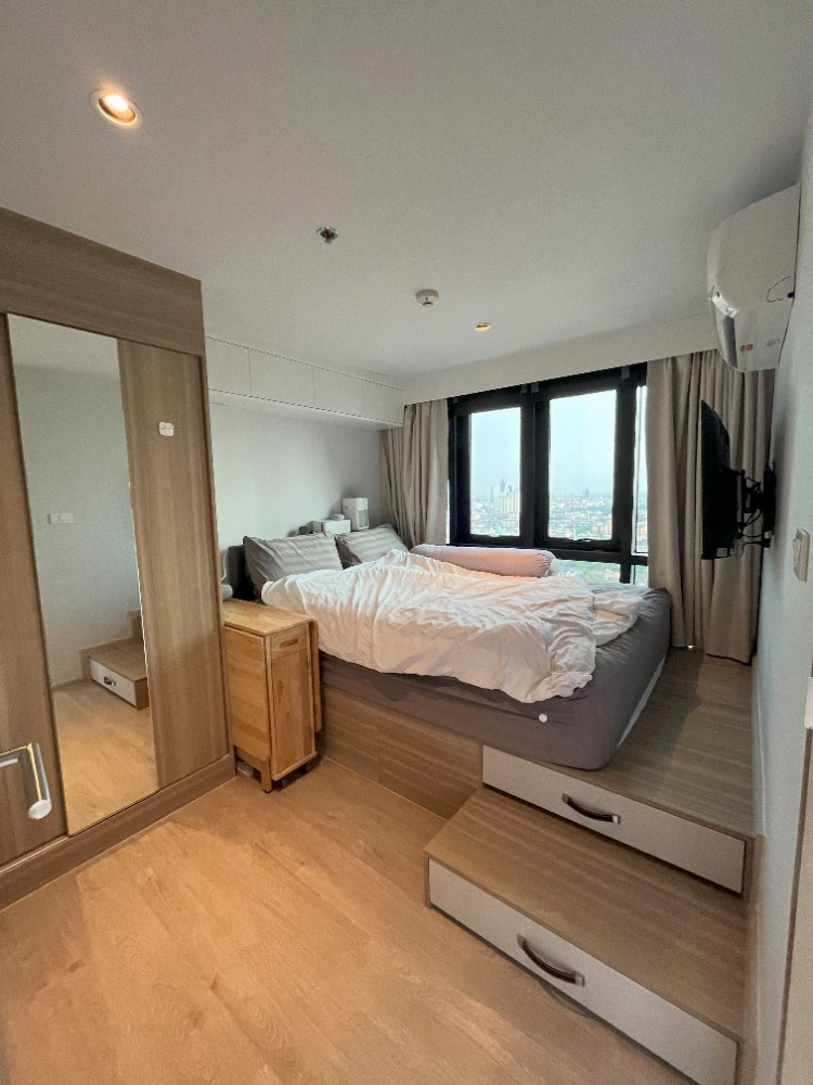 For SaleCondoThaphra, Talat Phlu, Wutthakat : Altitude Unicorn Sathorn Tha Phra【𝐒𝐄𝐋𝐋】🔥Condo 2 BED, minimalist style, super cute and practical, fully built-in furniture, ready to move in🔥 Contact Line ID: @hacondo