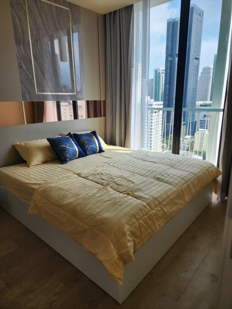 For RentCondoSukhumvit, Asoke, Thonglor : 🌀🌼FOR RENT>> Noble Recole Sukhumvit 19>> 2 bedrooms, 21st floor, beautiful room, city view, not hot, convenient transportation, near MRT Sukhumvit / BTS Asoke #LV-MO948