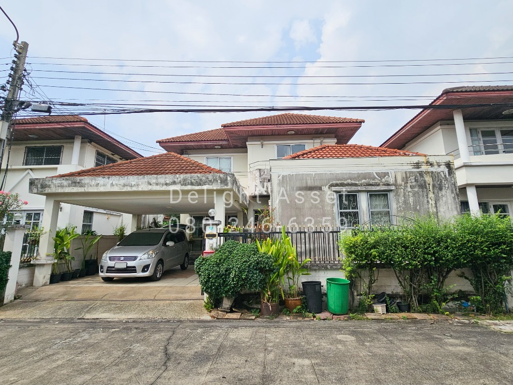 For SaleHouseNawamin, Ramindra : For Sale! Detached House in Baan Makmai Ao Ngoen-Watcharapol Village, Permsin 38! 51 Sq.wa, 4 Bedrooms Located near Sukhapiban 5 Rd. / Phaholyothin Rd. / Saimai Rd.