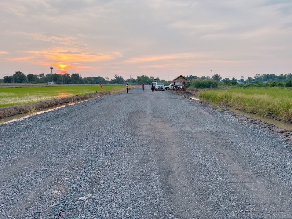 ขายที่ดินปทุมธานี รังสิต ธรรมศาสตร์ : ที่ดินติดถนนลาดยาง 4 เลน คลอง12 ลำลูกกา