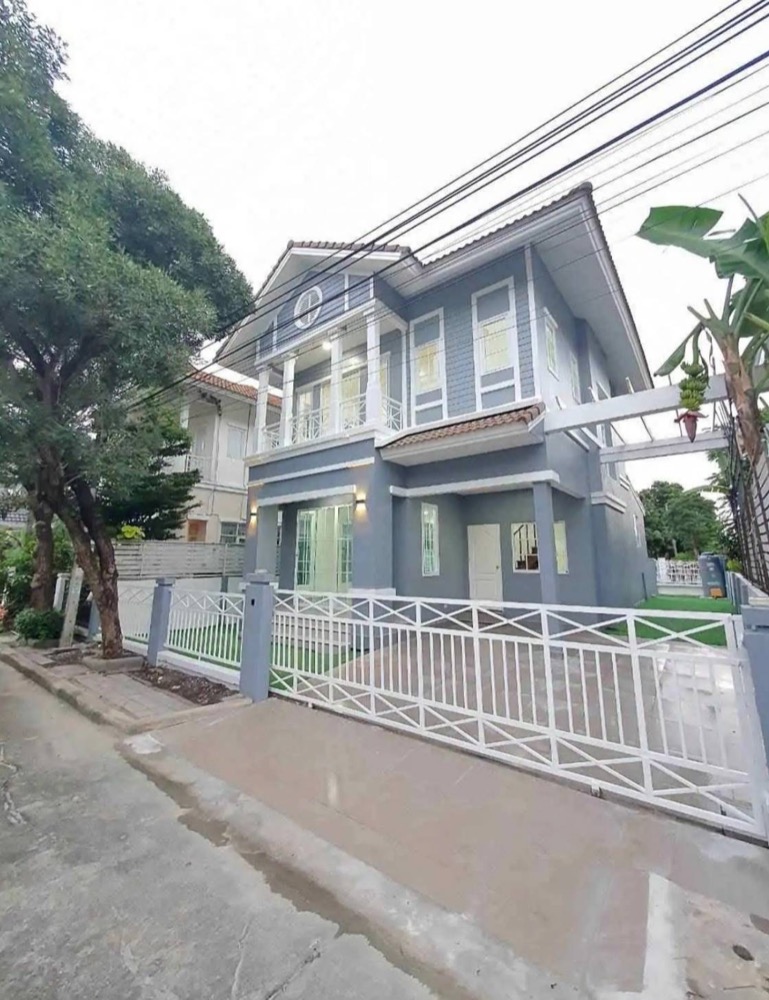 For RentHouseLadkrabang, Suwannaphum Airport : For rent: 2-storey detached house, On Nut-Suvarnabhumi, 3 bedrooms, empty house, has a water heater *can register a company* near Suvarnabhumi Airport, Sirindhorn Hospital, Robinson Lat Krabang