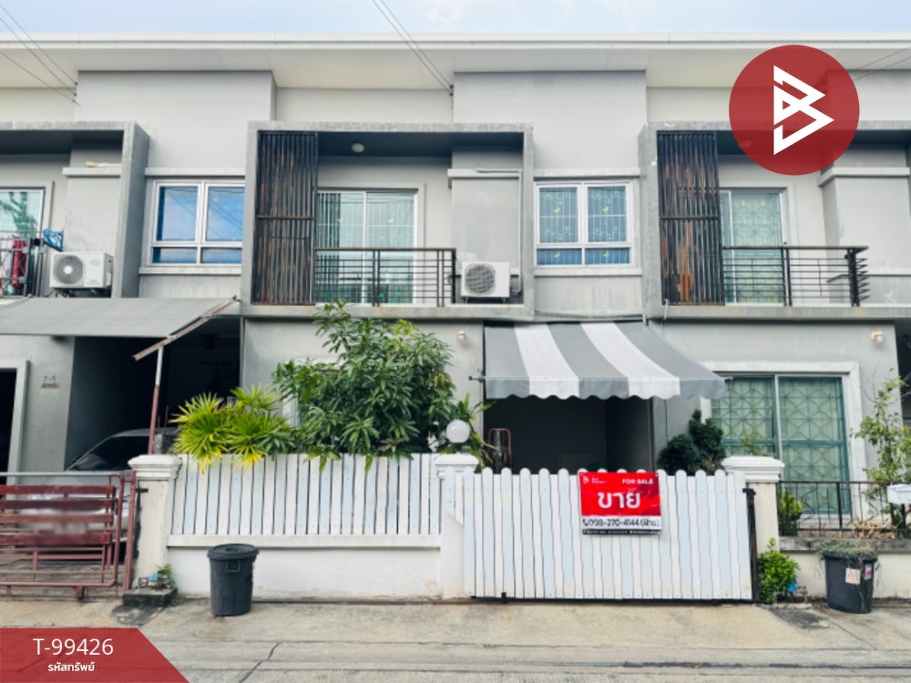 For SaleTownhouseSamut Prakan,Samrong : Townhouse for sale, Niran Ville Village 10, Bangna, Km. 18, Bang Phli, Samut Prakan