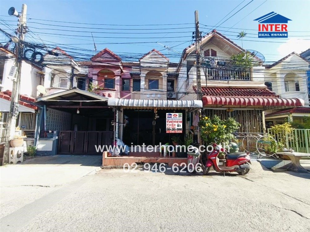 For SaleTownhouseKasetsart, Ratchayothin : 2-storey townhouse, 20.5 sq.w., Methasiamthoni Village, Soi Khubon 27, Intersection 10-1, Ram Intra Road, Khubon Road, Bang Khen District, Bangkok