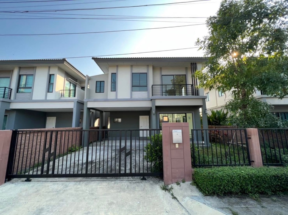 For RentHouseNonthaburi, Bang Yai, Bangbuathong : For rent, twin house, The Plant, Chaiyaphruek-Wongwaen, beautiful new condition, near Makro Bang Bua Thong, Kasinthon Saint Peter School