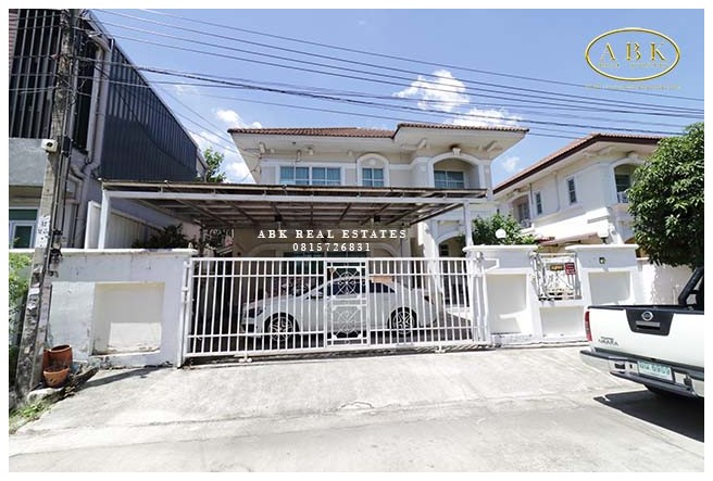 For SaleHouseMin Buri, Romklao : 2-storey detached house, 58.1 sq m, Rungkit Grand Vista Village, Minburi, 5.8 million baht