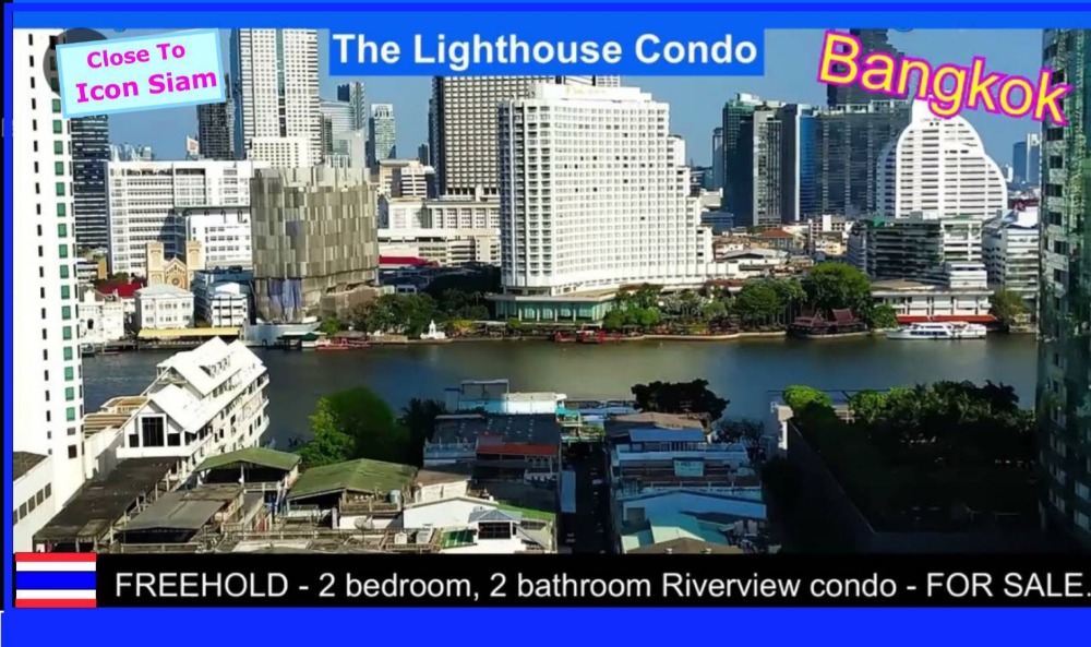 For SaleCondoWongwianyai, Charoennakor : 2 bedroom condo near ICONSIAM, river view