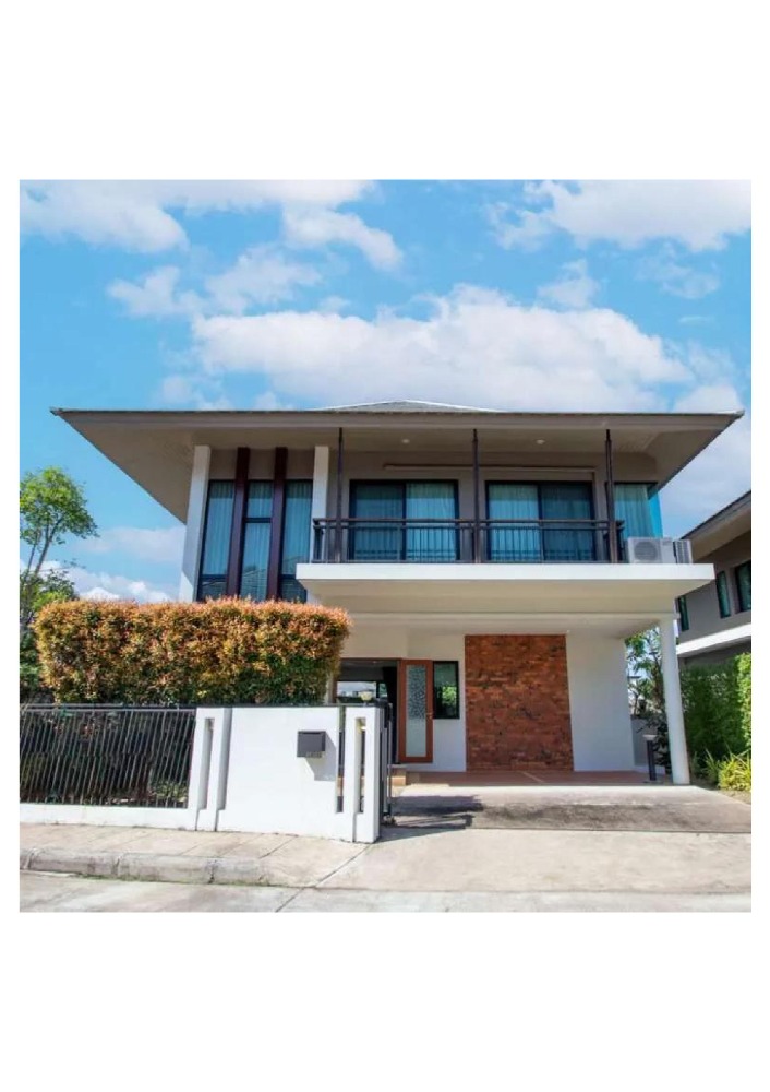 For SaleHouseChiang Mai : Modern house for sale, 3 bedrooms, 3 bathrooms, located in the Villa Flora project, Chiang Mai.