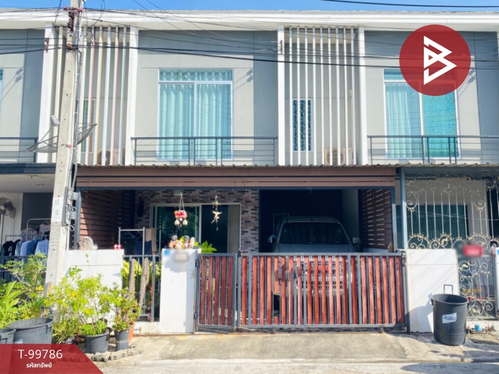 For SaleTownhouseSamut Prakan,Samrong : Townhouse for sale, Pruksa Village 103, Samrong-Pu Chao, Phra Pradaeng, Samut Prakan, ready to move in