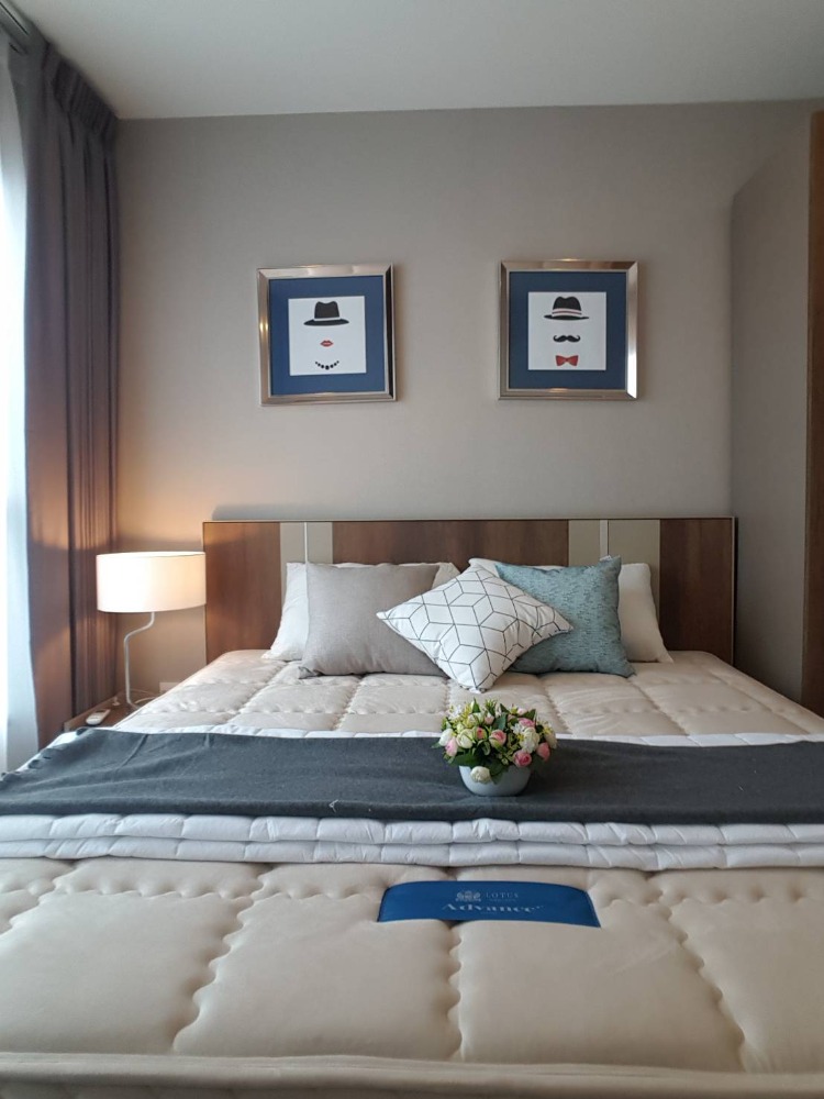 For RentCondoOnnut, Udomsuk : Life Sukhumvit 48, the most beautiful room, most comfortable to live in, most fully decorated, complete with electrical appliances and the largest size.