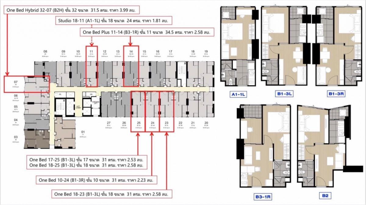 Sale DownCondoSeri Thai, Ramkhamhaeng Nida : Sell ​​down payment for ID Oram Kham Hong, Lam Sali, there are many rooms to choose from, many sizes, click to read in the post. Owner selling himself