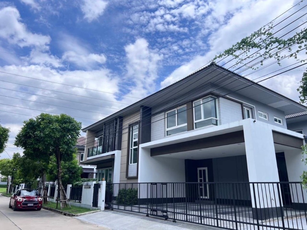 For RentHouseBangna, Bearing, Lasalle : 📣 House for rent with furniture, Lat Phrao Bangna Km.7 📢 Beautifully decorated, ready to move in Property code: S2401-886