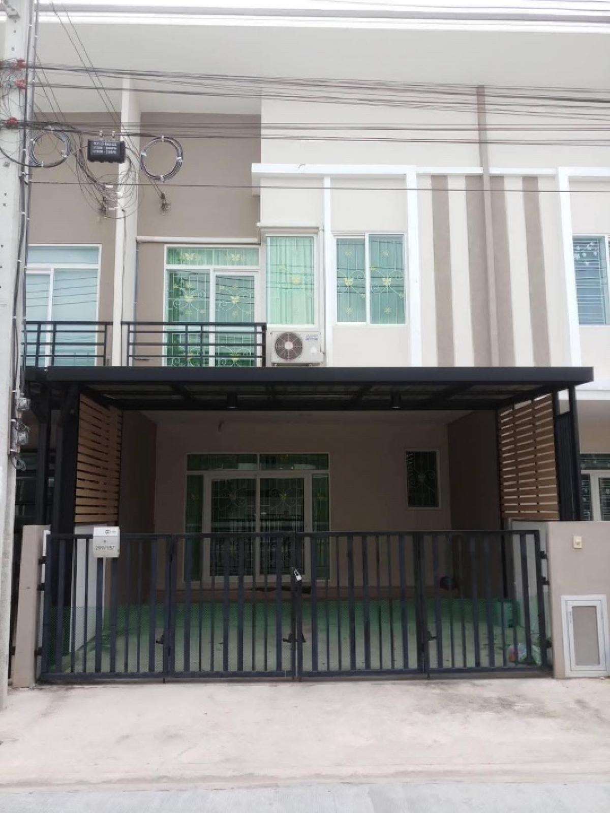 For RentTownhouseVipawadee, Don Mueang, Lak Si : 13,000.- Townhome with furniture, Gusto Village, Sai Mai, near the market, near the Khu Khot BTS