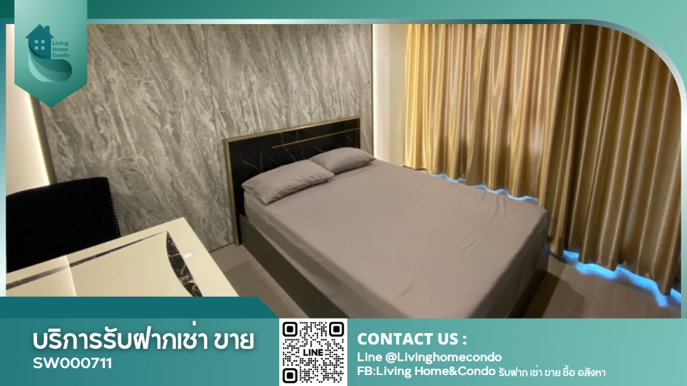 For SaleCondoLadprao, Central Ladprao : For sale Life Lat Phrao, beautifully decorated room, fully furnished, location next to BTS Lat Phrao