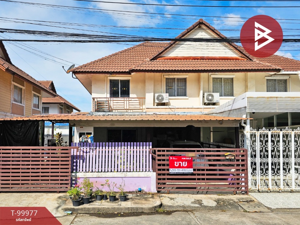 For SaleTownhouseSamut Prakan,Samrong : For sale: semi-detached house, Pruksa Village 28/1, Bangpoo-Phraeksa Industrial Estate, Samut Prakan, ready to move in