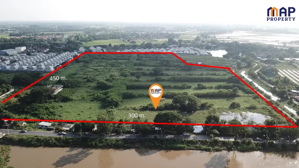 For SaleLandSaraburi : Land for sale, large plot, opposite the market, Nong Khae District, 77 rai, Saraburi