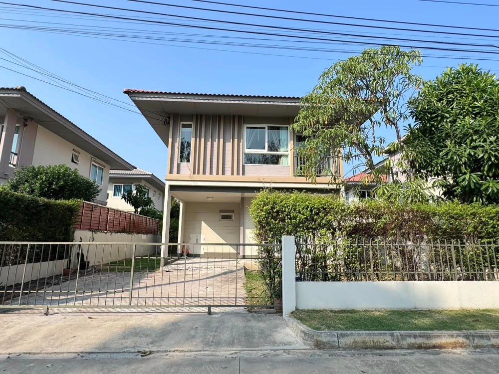 For RentHouseBangna, Bearing, Lasalle : 2-storey house, beautifully decorated, for rent in Bang Na-Bang Bo area, near Assumption University (ABAC)