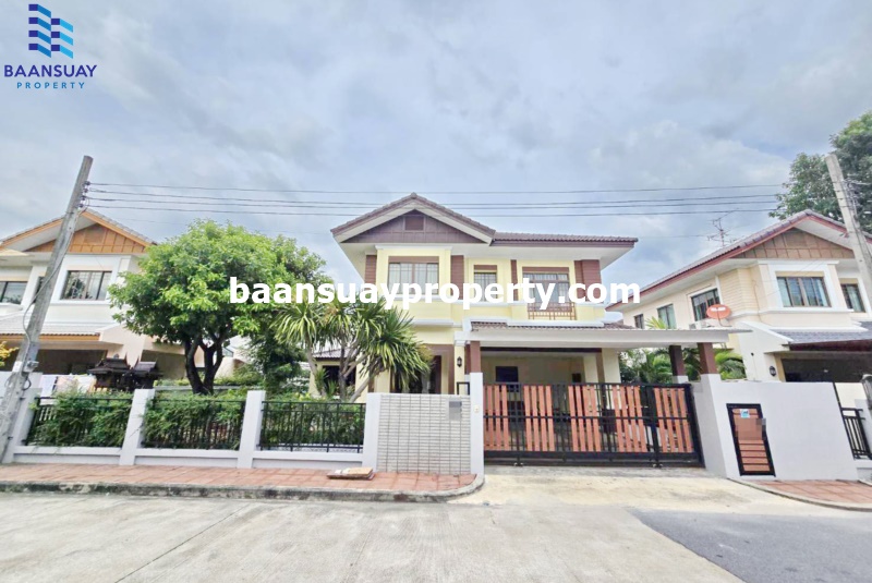 For RentHouseRattanathibet, Sanambinna : For rent: 2-storey detached house, ready to move in, Sanambinnam Road, near Sanambinnam Market