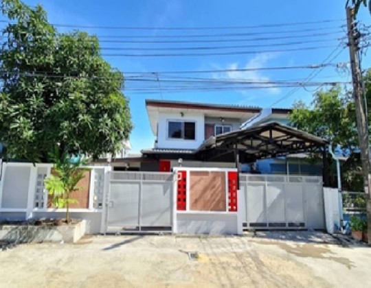 For RentHouseYothinpattana,CDC : Tel. 081-632-0632 2 storey detached house for rent, Soi Prasert Manukit 18, Sena Niwet Village 1, Ladprao Renovate, 2 Air Air / Home Office