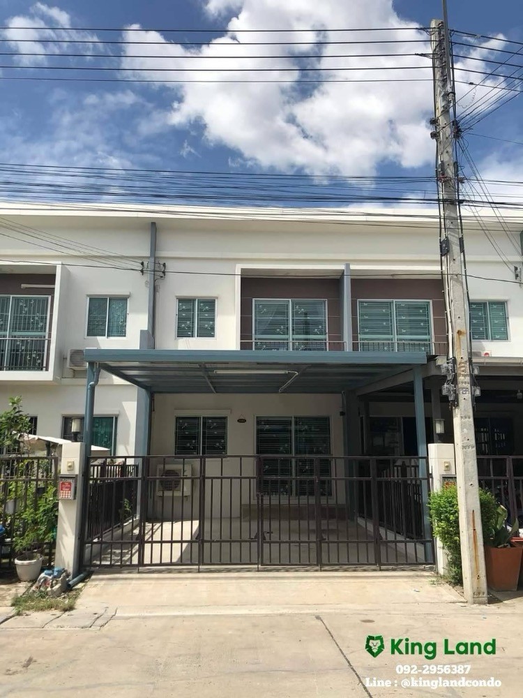 For RentTownhousePathum Thani,Rangsit, Thammasat : #Townhouse for rent, 2 floors, Novoville project, Lam Luk Ka, Khlong 2, fully furnished, ready to move in, 2 bedrooms, 2 bathrooms, parking space in the house for 1 car, only 10,000 baht/month #Near BTS Kukot Green Line, only 15 minutes #Future Park Rangs