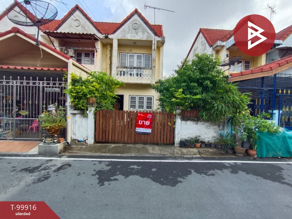 For SaleTownhouseMahachai Samut Sakhon : Townhouse for sale, Om Noi Ville Village, Samut Sakhon