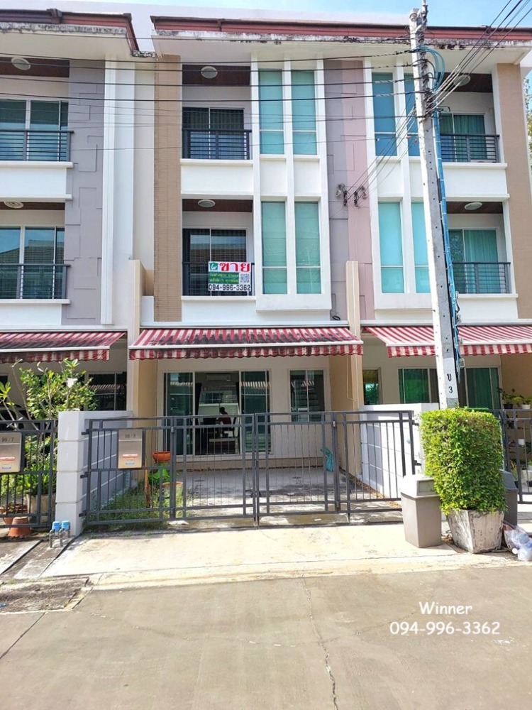 For SaleTownhouseEakachai, Bang Bon : For sale: 3-storey townhouse, modern style, new condition, cheapest price in the project! 🏡 Baan Klang Muang S-Sense Sathorn-Taksin 2