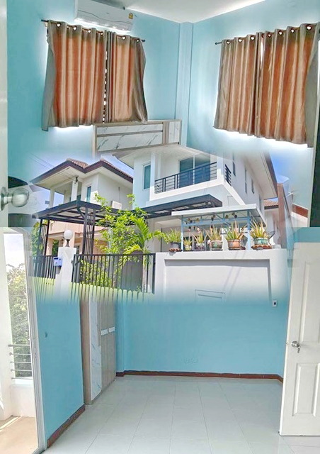 For RentHouseMin Buri, Romklao : Makro 360m. 2-storey detached house 3 bed 2 bath Big C Nongchok 700m. Mahanakorn University