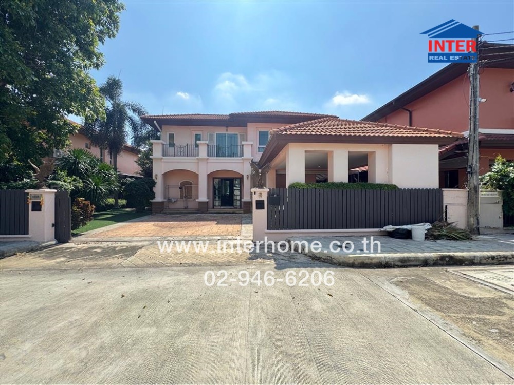 For SaleHouseVipawadee, Don Mueang, Lak Si : 2-storey detached house, 132 sq m., Grand Canal Village, Don Mueang, Vibhavadi-Rangsit Road, Chet Wutthakat Road, Don Mueang District, Bangkok