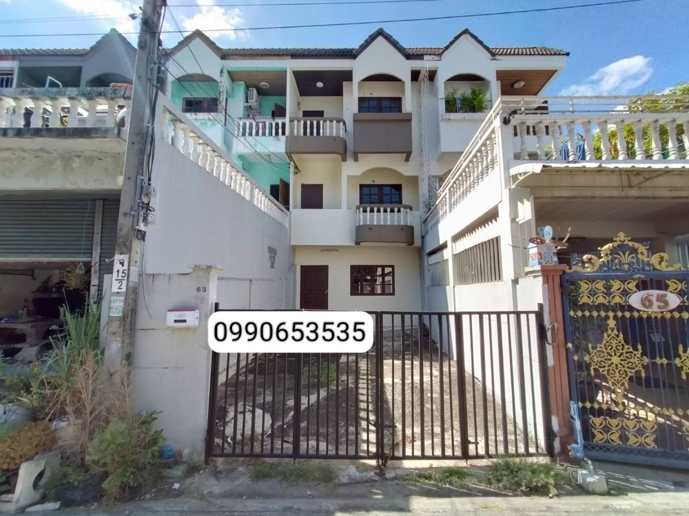 For RentTownhomeLadprao101, Happy Land, The Mall Bang Kapi : ⚡ For rent, 3-storey townhouse, Soi Lat Phrao 117, near BTS, size 28 sq m. ⚡