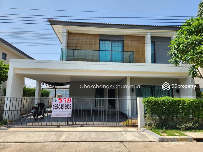 For RentHouseRathburana, Suksawat : Single house for rent, Centro Rama 2 - Phutthabucha, largest house type, 4 bedrooms, 5 bathrooms, 3 parking spaces, 48k/month