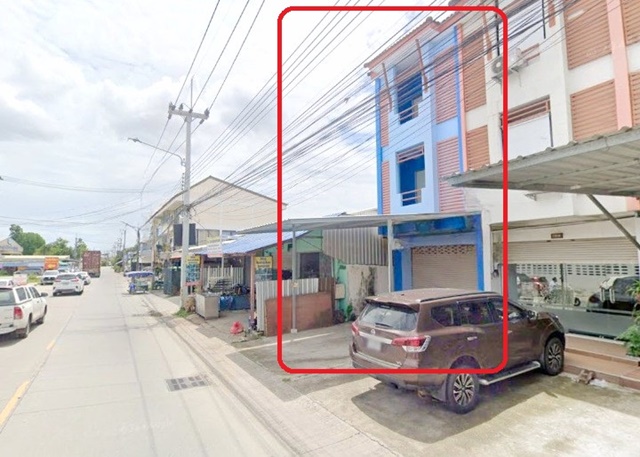 For RentShophousePattaya, Bangsaen, Chonburi : Chonburi Bypass Rd. Sarasas Witaed Chonburi Commercial building 3-storey 3bed 3bath end house 24sq.w