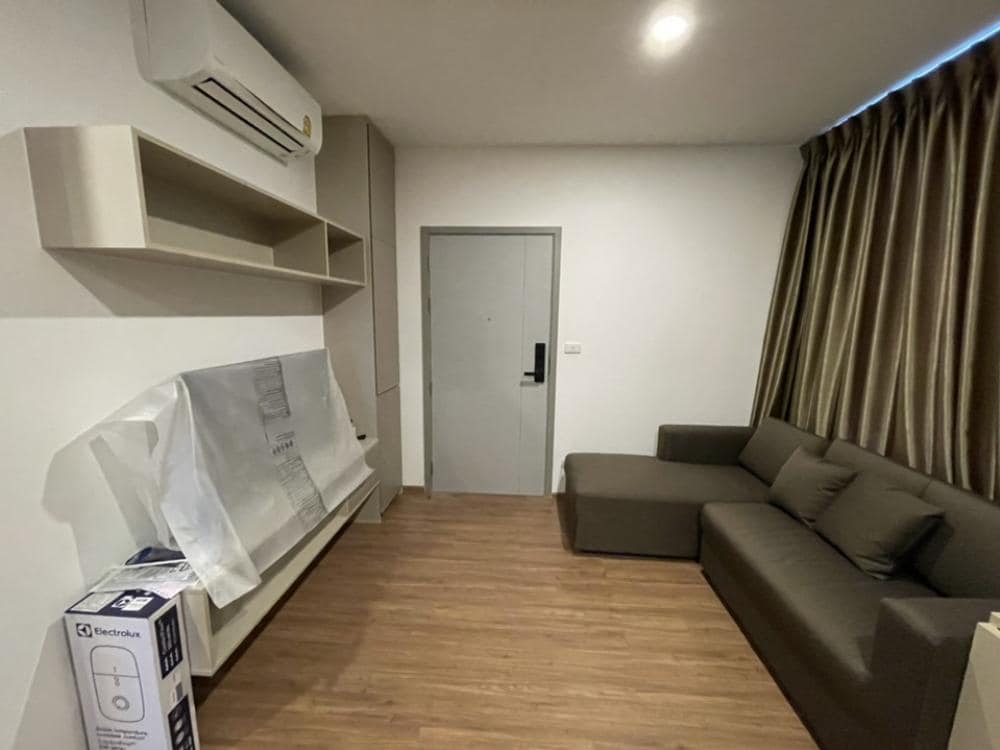 For RentCondoMin Buri, Romklao : 🌺⭐FOR RENT>> The Origin Ram209 Interchange>> Corner room, 10th floor, room size 32 sq m., convenient transportation, complete furniture, near 2 BTS lines, Min Buri Station #LV-MO979