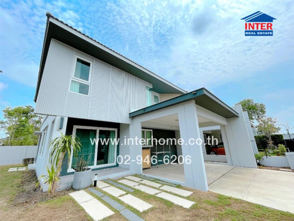 Sale DownHouseNawamin, Ramindra : 2-storey detached house, 70 sq m, Chaiyaphruek Village, Ram Intra-Chatuchak Expressway, Soi Nong Rahaeng 7, Kanchanaphisek parallel road, Khlong Sam Wa District, Bangkok